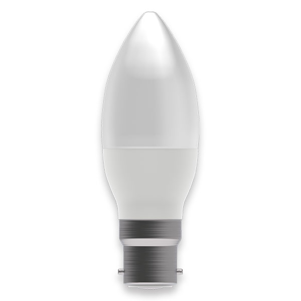 60691 - Genesis 4.7W LED Dimmable Opal Candle - BC - 4000K